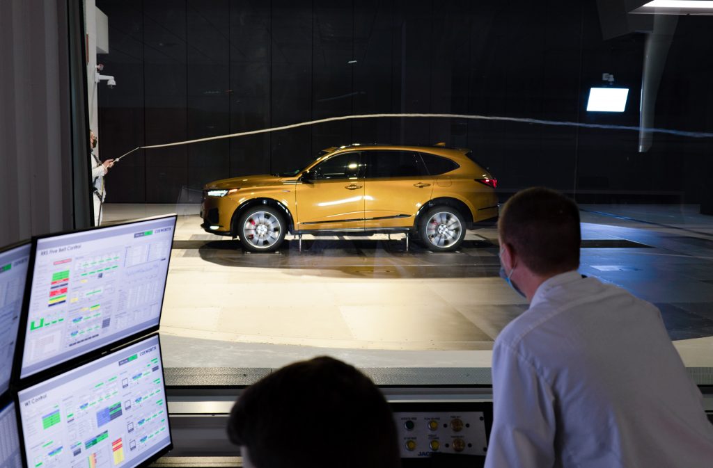 Acura MDX Type S Aerodynamics Testing Control Room